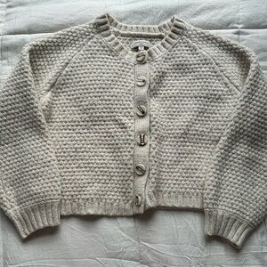 Habitual Cream Textured Cardigan